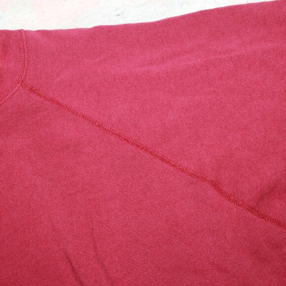 Men's Red Long Sleeve Pullover Sweater Blank Tag - Picture 5 of 7